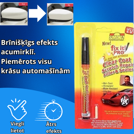 Pieštukas automašīnu skrāpējumu noņemšanai (piemērots visu krāsu automašīnām)