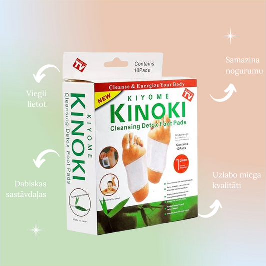 Detoksikācijas pēdu plāksteri (iepakojumā ir 10 gab.)
