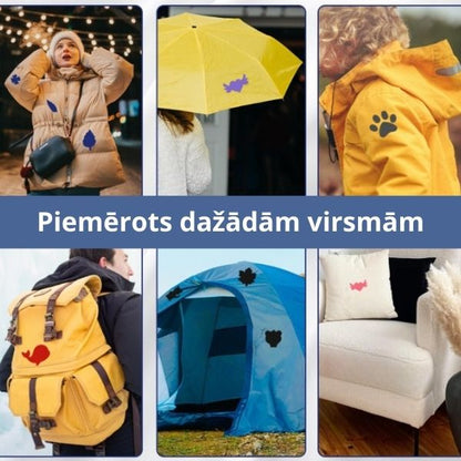 Pašlīmējoši apģērba remonta ielāpi (8 krāsu komplekts) – ātrs caurumu remonts bez šūšanas