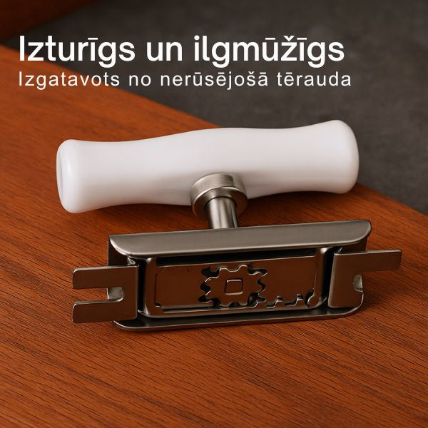 Universāls burku un pudeļu attaisāmais (viegla atvēršana bez piepūles)