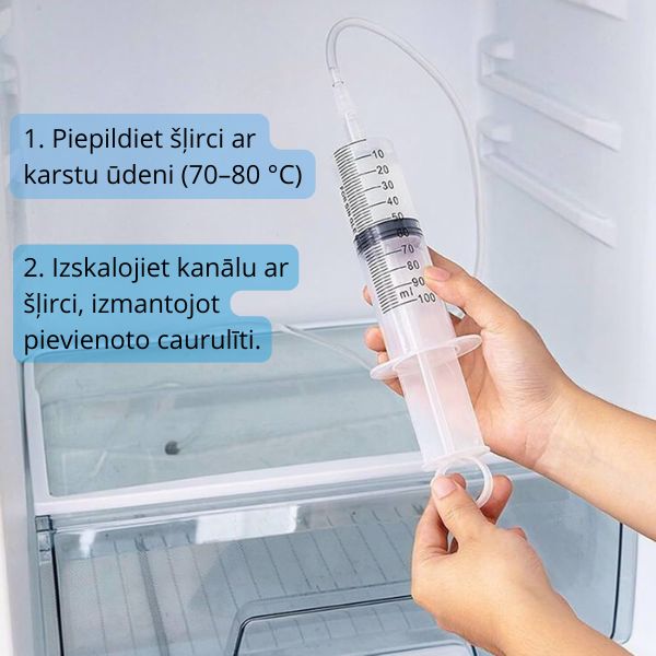 Ledusskapja aizsērējumu tīrīšanas komplekts – ātrs risinājums nepatīkamas smakas un pelējuma novēršanai