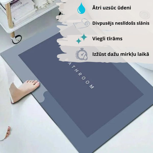 Super absorbējošs vannas istabas paklājiņš