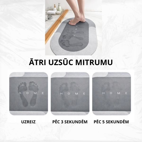 Super absorbējošs vannas istabas paklājiņš