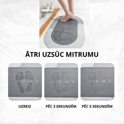 Super absorbējošs vannas istabas paklājiņš