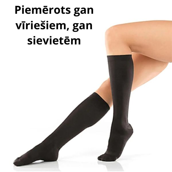 Kompresijas zeķes (piemērotas visiem kāju izmēriem)