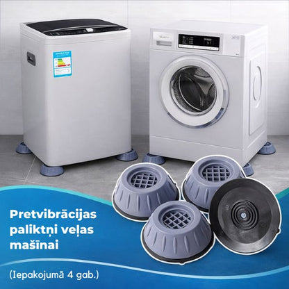 Pretvibrācijas paliktņi veļas mašīnai (iepakojumā 4 gab.)