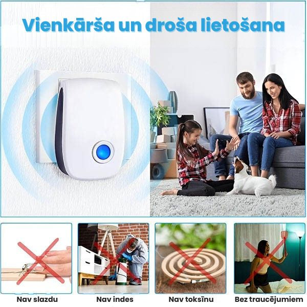 Ultraskaņas kaitēkļu atbaidīšanas ierīce – droša aizsardzība bez ķimikālijām