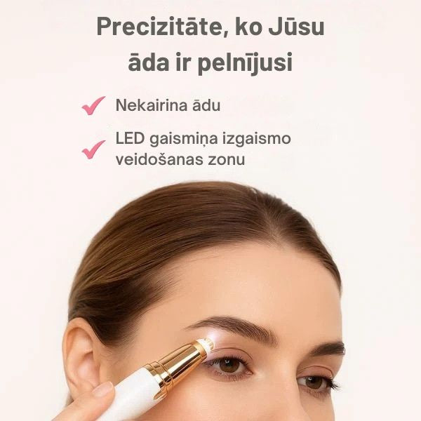 Uzacu veidošanas un matiņu noņemšanas ierīce