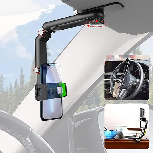 Telefona turētājs automašīnai ar 360° pagriezienu – droša un ērta lietošana jebkur